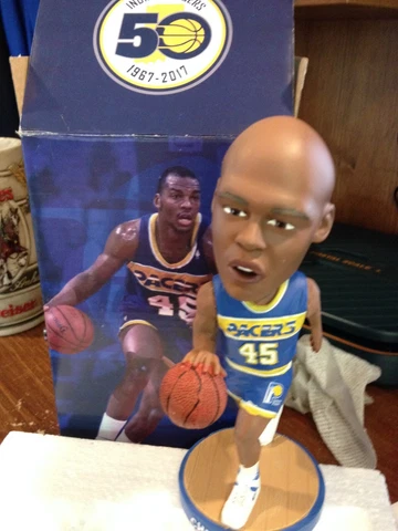RARE Chuck Person Indiana Pacers 50th Anniversary 2017 Bobblehead NEW VTG HGA Cover