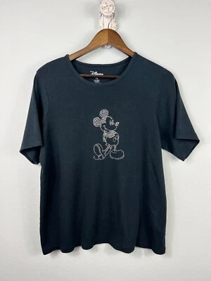 Camiseta para mujer Disney Mickey Mouse 1X negra manga corta lista para crucero o parque Foto 1 de 4