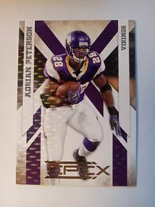 2010 Panini Epix Gold #d/100 Adrian Peterson #54 Vikings spedizione gratuita!! - Foto 1 di 2