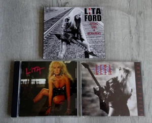 Lita Ford CD X 3 Living Like a Runaway Poster Lita 1988 Shot of Poison CD Single - Picture 1 of 11