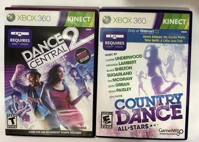 XBOX 360 (Kinect) Dance Central 2 & Country Dance All Stars (Bundle) (CIB) - Image 1 of 4