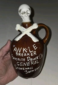 Ankle Breaker Favorite Of General Stonewall Jackson Crossbones Skelett BrownJug - Bild 1 von 14