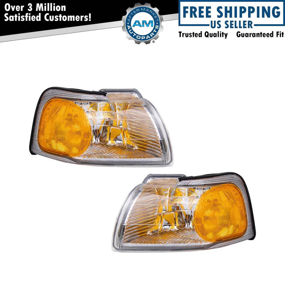 Juego de luces marcadoras de esquina para Ford Thunderbird Mercury Cougar 1996-1997 Foto 1 de 4