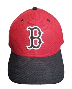 Boston Red Sox New Era 59Fifty FITTED Hat Cap Red Black 7 5/8 - Picture 1 of 7