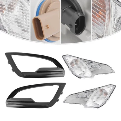 Faros antiniebla halógenos L+R para Ford EcoSport 2018-2022 con par de biseles de cubierta Foto 1 de 4