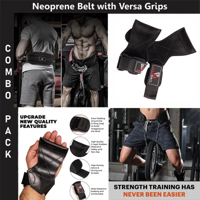 DIP BELT WITH HAND GRIP FOR WEIGHT LIFTING POWER LIFTING STRENGHT TRANNING - Image 1 of 4