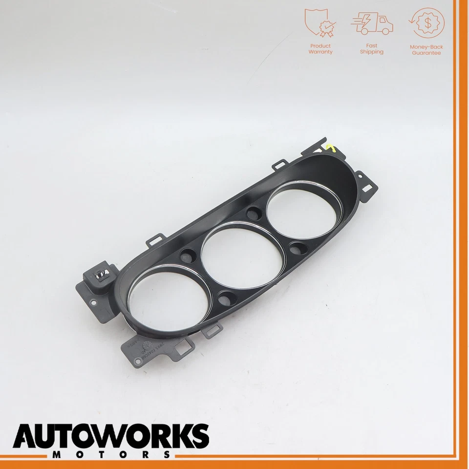 04-09 Jaguar XJR XJ8 VDP X350 painel de instrumentos velocímetro acabamento moldura fabricante de equipamento original - Imagem 1 de 4