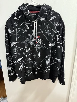 Tommy Hilfiger Sport Mujer’s Sudadera con Capucha Floral Blanco y Negro Talla 2X Foto 1 de 4