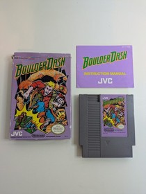 Boulder Dash NES CIB with Box, Manual (Nintendo Entertainment System)