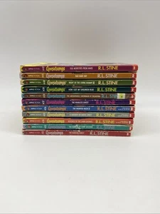 R. L. Stine Goosebumps Horror Books Stories Apple Fiction Scholastic Books 32-42 - Picture 1 of 5