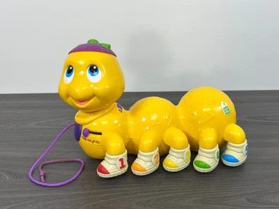 2000 Leapfrog Counting Pal Yellow Caterpillar Educational Toy Works - Image 1 of 4