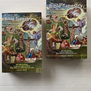 The Bible Tapestry Volume 1 and 2 Softcover Laus Deo 365 Daily Readings - Picture 1 of 5