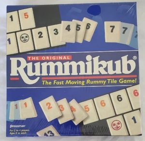 Juego de azulejos Rummikub The Fast Moving Rummy 1997 de colección original nuevo en caja juego sellado - Imagen 1 de 10