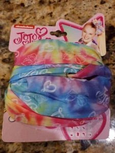 Jojo Siwa Kinder Gesichtsmaske Nacken Gamaschenschal Stirnband Haarband Pferdeschwanz - Bild 1 von 2