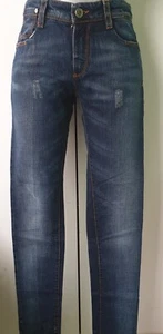 PINKO JEANS DONNA STONE WASHED STRAPPI FINTI IMPUNTURE E DISEGNO TASCA ARANCIO - Foto 1 di 5