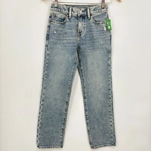 NWT GAP Kids 90's Original Straight Jeans, Sz 10, Light Wash Classic Preppy - Picture 1 of 9