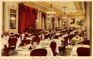 Postal de Victorian Room Palmer House Chicago Illinois - Imagen 1 de 2