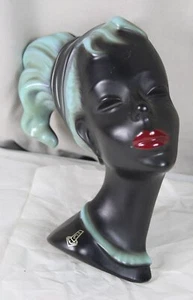 B10/ Cortendorf Wall Mask - Dark-Skinned Female Head 3440 - A. Strunz ~1959 /52 - Picture 1 of 17
