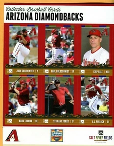 2015 Uncut Sheet Colorado Rockies AZ Diamondbacks Spring Training Baseball Cards - Picture 1 of 6