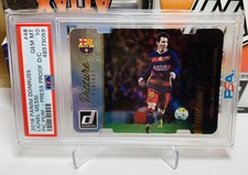 Lionel Messi 2016 Donruss Picture Perfect #48 Press Proof Die Cut 061/149 PSA 10
