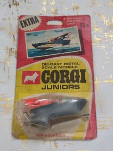 1967 CORGI JUNIORS BATBOAT BATMAN & ROBIN #1003 DIE-CAST SCALE MODEL CAR TOY #6 - Picture 1 of 7