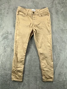 Crown & Ivy Jegging Pants Girls 12 Khakis Tan Skinny Leg Adjustable Waist Flat - Picture 1 of 11