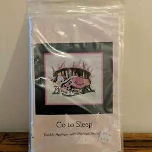 Go To Sleep CHILD w/ DOLLS Fusible Applique Wall Hanging Quilt Pattern 26”x29” - Picture 1 of 3