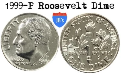 1999 (P) Roosevelt Dime BRILLIANT UNCIRCULATED *JB's Coins* - Image 1 of 3