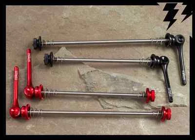 MT ZOOM Ti Quick Release QR Road Skewers 43g! BLACK or RED  tune it extralite - Image 1 of 3