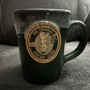 Deneen Pottery The Original Pancake House Spokane, Wa Green Tropfbecher - Bild 1 von 4