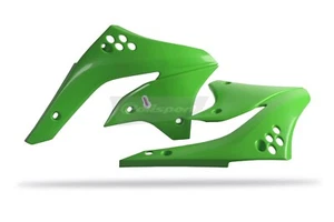 Kawasaki Radiator Scoops KXF 450 2006 - 2008 GREEN MOTOCROSS - Picture 1 of 1