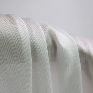 39 Inch X 59 Inch Crinkled Satin Chiffon Fabric Crepe Charmeuse Chiffon Material - Picture 1 of 36