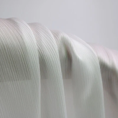 1meter X 1.5meter Crinkled Satin Chiffon Fabric Crepe Charmeuse Chiffon Material - image 1 of 4