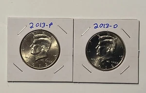 2013 P&D KENNEDY HALF DOLLAR Set (2 COIN SET) Brilliant Uncirculated. - Picture 1 of 5