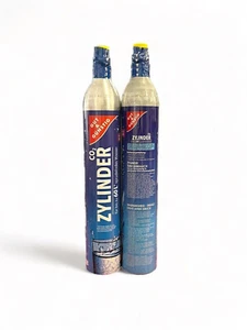 2 er Set Co2 Zylinder Kartusche Flasche 60L voll Kohlensäure Art Sodastream - Bild 1 von 2
