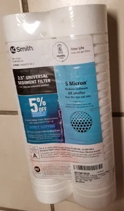 AO Smith 2,5"X10" 5 Mikron Sediment Wasserfilter Ersatz Kartusche - 2er Pack - Bild 1 von 3