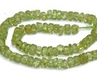 NATURAL PERIDOT FACETED HEISHI BEADS 4 mm, 33 cm Strand, Gemstone Jewellery