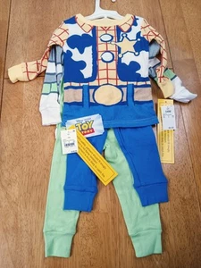 Toddler Boy 18 Month 4pc Snug Fit Toy Story Cotton Pajama Set~ Buzz & Woody - Picture 1 of 2