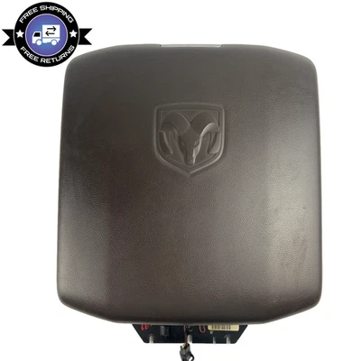 2012-2018 Dodge Ram 1500 2500 3500 Center Console Lid Full Console Brown OEM - Image 1 of 4