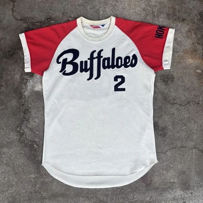 Camiseta de béisbol Mizuno vintage años 90 de Osaka Kintetsu Buffaloes Japón RARA Foto 1 de 4