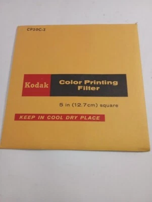 Kodak CP05C-2 Color Printing Gelatin Filter - 5" Square  - New - Sealed - Image 1 of 2