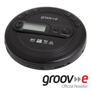 GROOV-E RETRO SERIES PERSONAL CD PLAYER WITH RADIO & MP3 - BLACK - GVPS210/BK - Picture 1 of 4