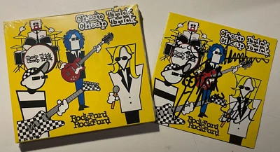 RARE CHEAP TRICK SIGNED CD Sleeve Great Condition Rockford Big3 Records 2006 - Image 1 of 4