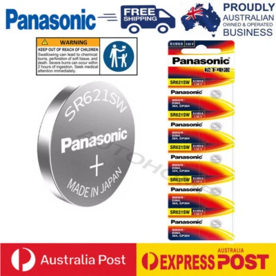 Genuine Panasonic Silver Oxide Watch Battery SR621SW (364)1.55V Made in Japan - image 1 of 3