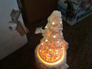 15" Mark Klaus rotierender beleuchteter Weihnachtsbaum QVC Weihnachtsdekoration sehr schön - Bild 1 von 3