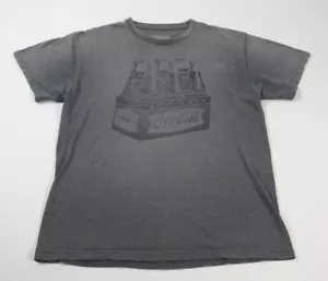 Coca-Cola Men's Faded Gray Bottle Graphic T-shirt Size M - Picture 1 of 6
