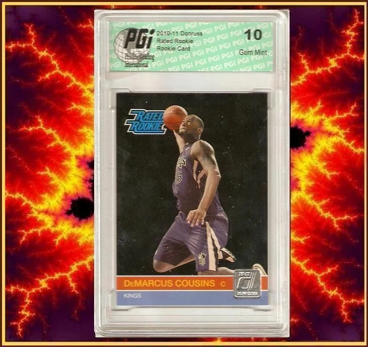 2010 Donruss DeMarcus Cousins Rated Rookie Card #232 PGI 10 - Image 1 of 1
