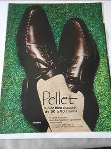 PUBLICITE 1964 Chaussure Pellet le pied bien chaussé - Imagen 1 de 1