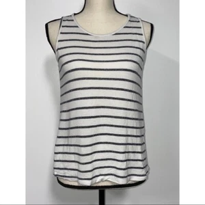 Pink Clover Striped Tank Top White & Blue Size S - Picture 1 of 5