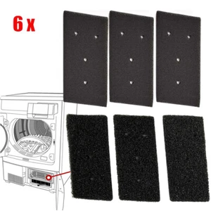 6x Schaumstoff Schwammfilter für Bauknecht 481010716911 Wärmetauscher Trockner - Bild 1 von 14